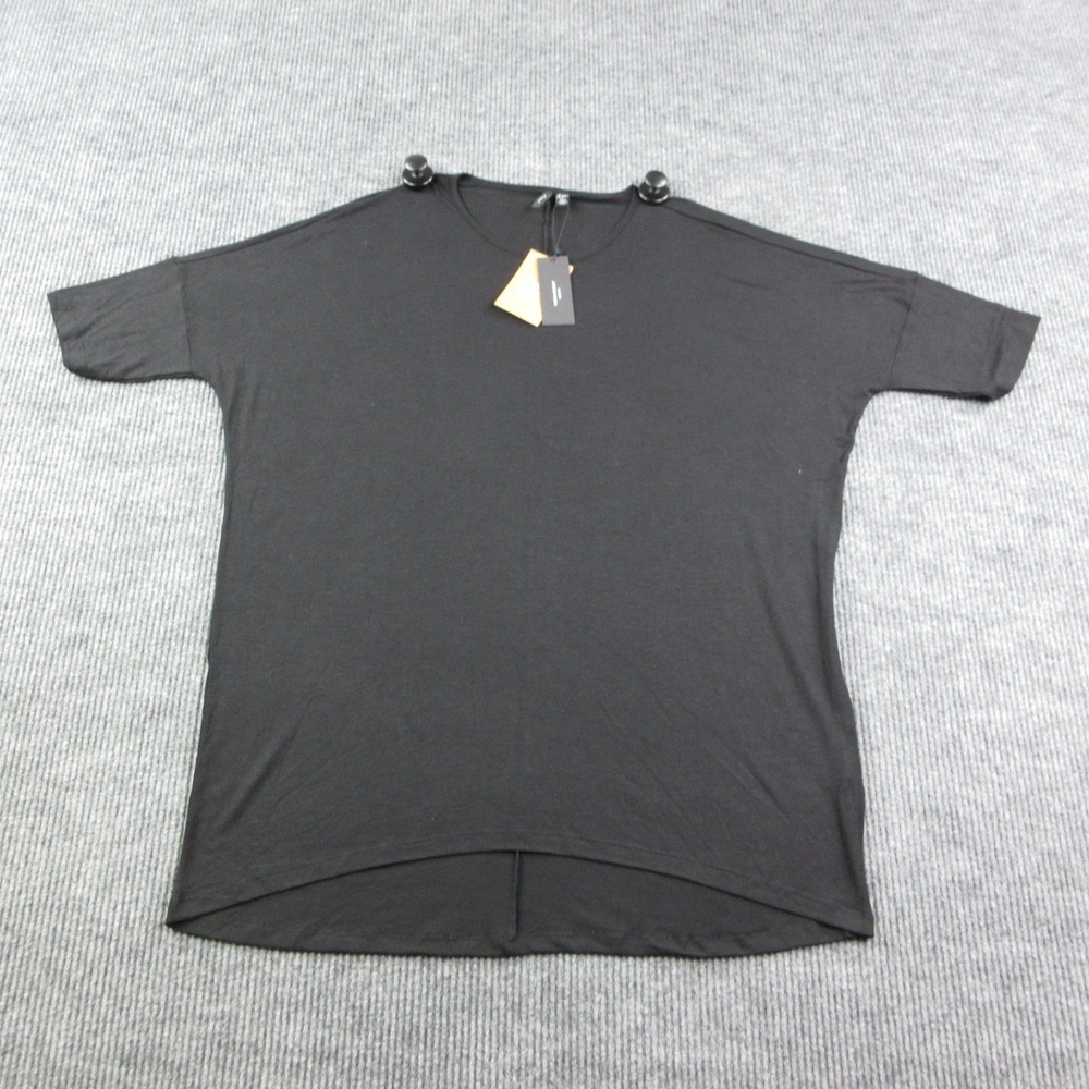 VERO MODA Shirt Womens 2X Black Tunic 3/4 Sleeve Viscose Spandex Jersey NWT